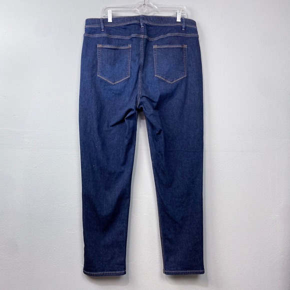 J Jill Jeans Size 18 High Rise Straight Leg Dark Wash Denim Stretch Classic Prep - Picture 6 of 11